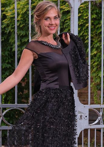 Paul Brial: Satin Bows Bolero (In Ivory & Black!)