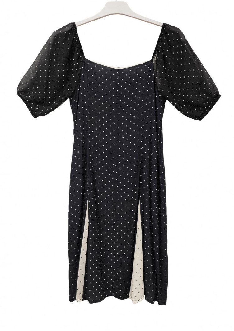 Paul Brial: Little Black & White Puff Sleeve Dress (2 Left!)