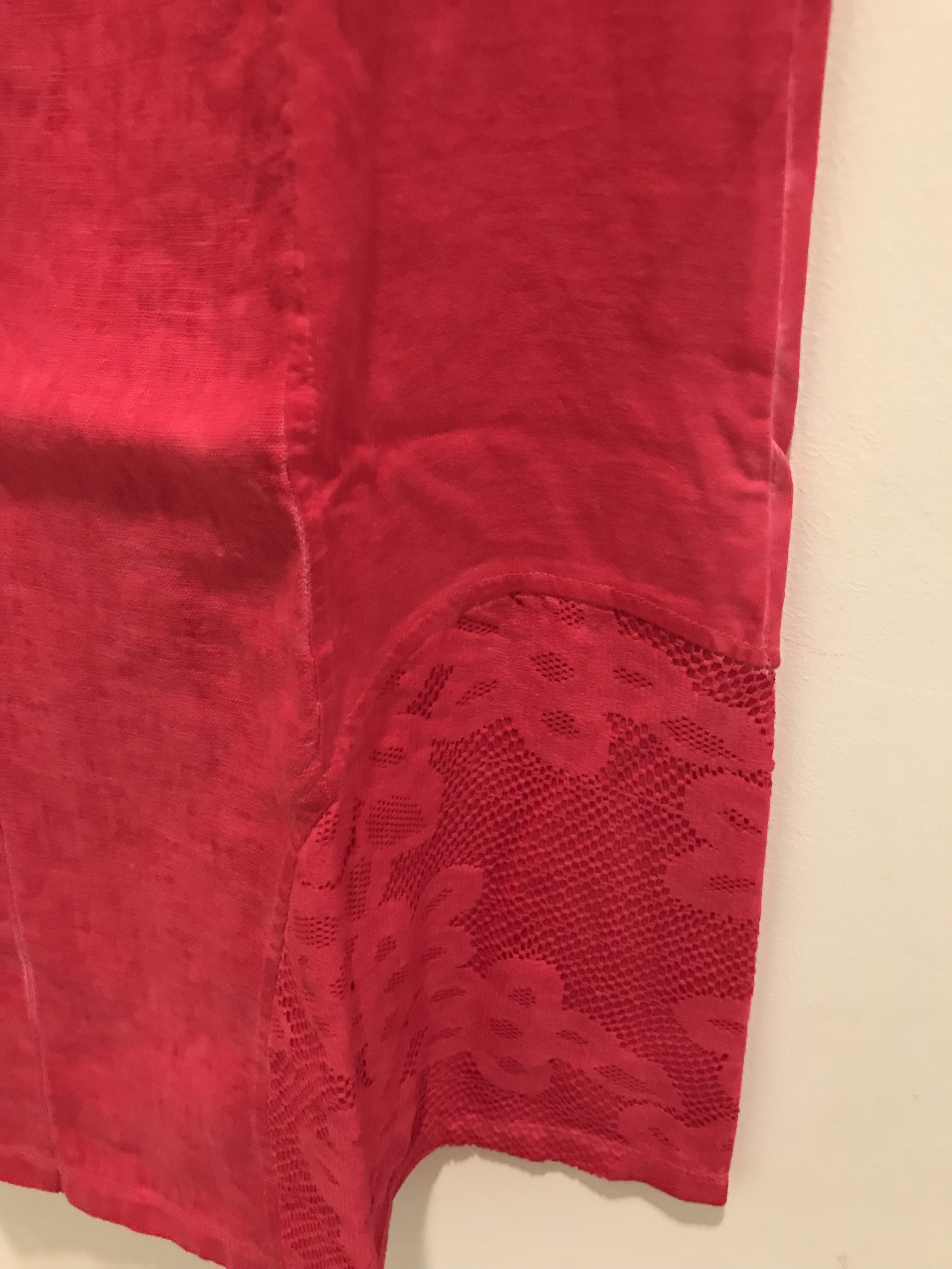 Maloka: Cutout Shoulder Princess Seam Linen Stretch Dress (1 left in Fuschia!)