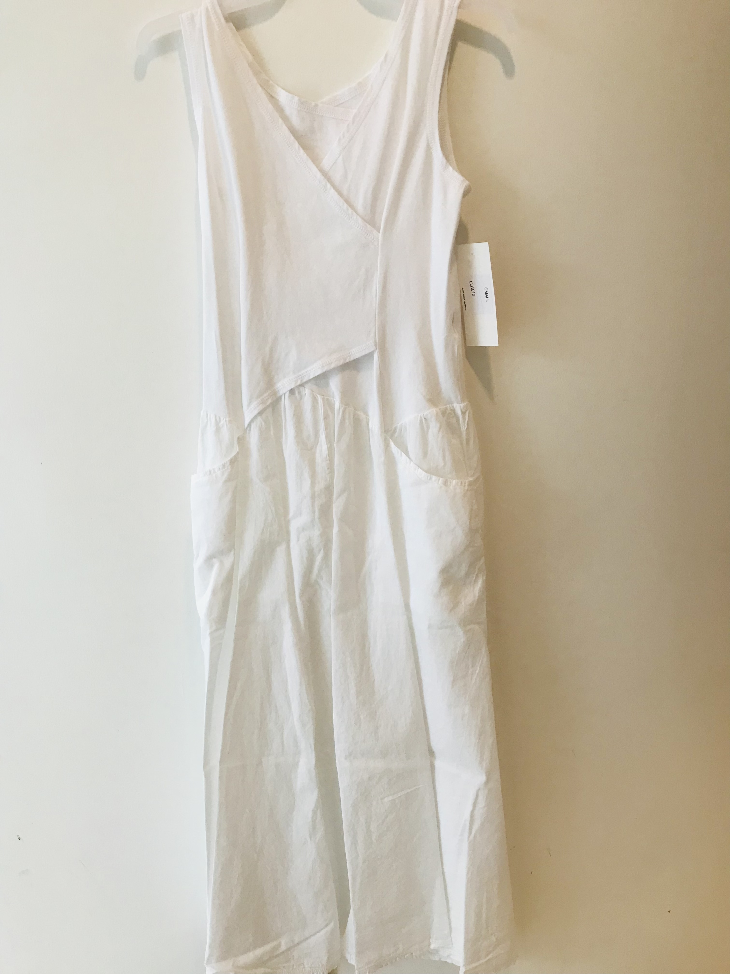 Luna Luz: Cross Over Bodice Maxi Dress (Ships Immed in White, 2 Left!)