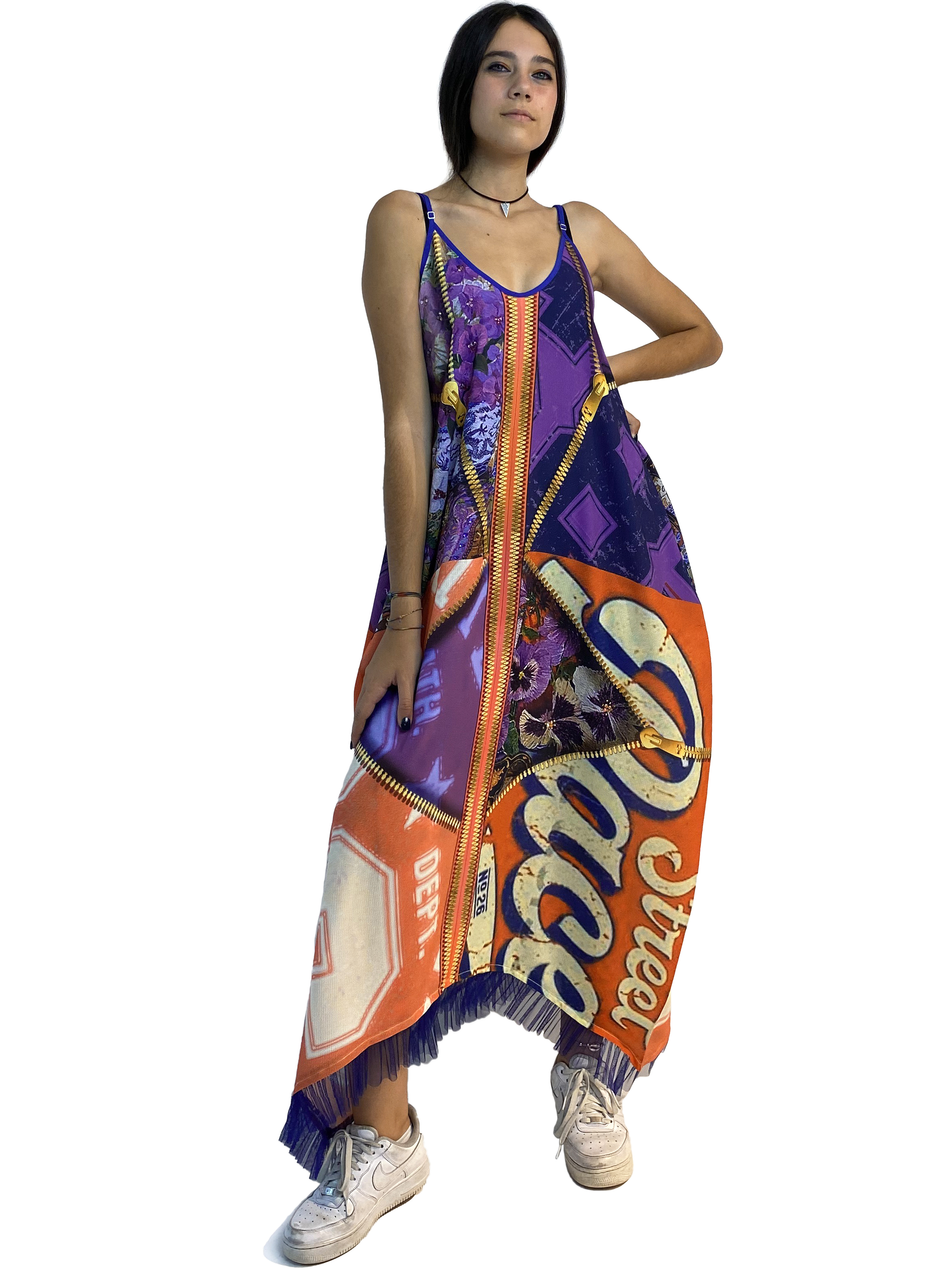 IPNG: Summer In A Flower Illusion V Pocket Maxi Dress