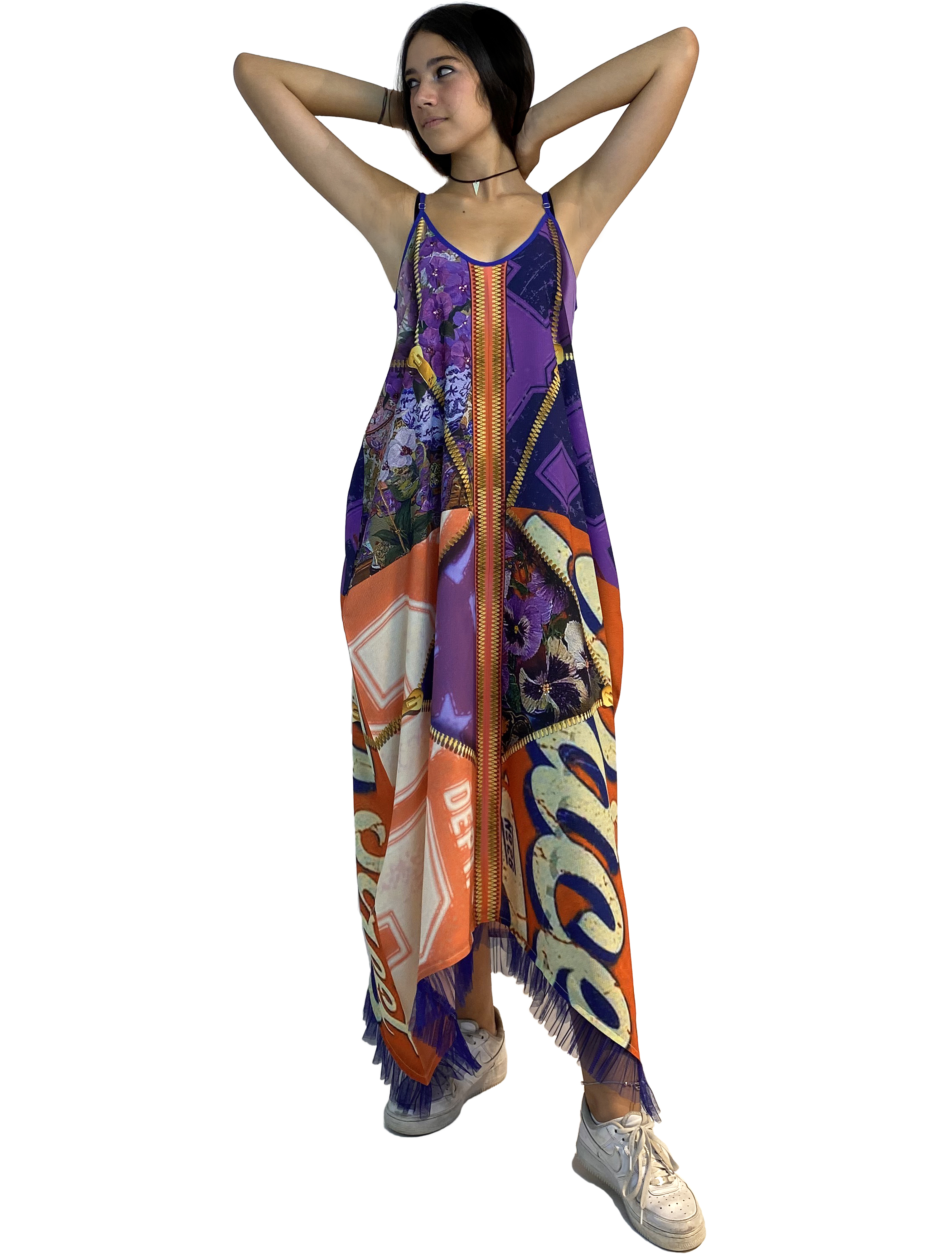 IPNG: Summer In A Flower Illusion V Pocket Maxi Dress