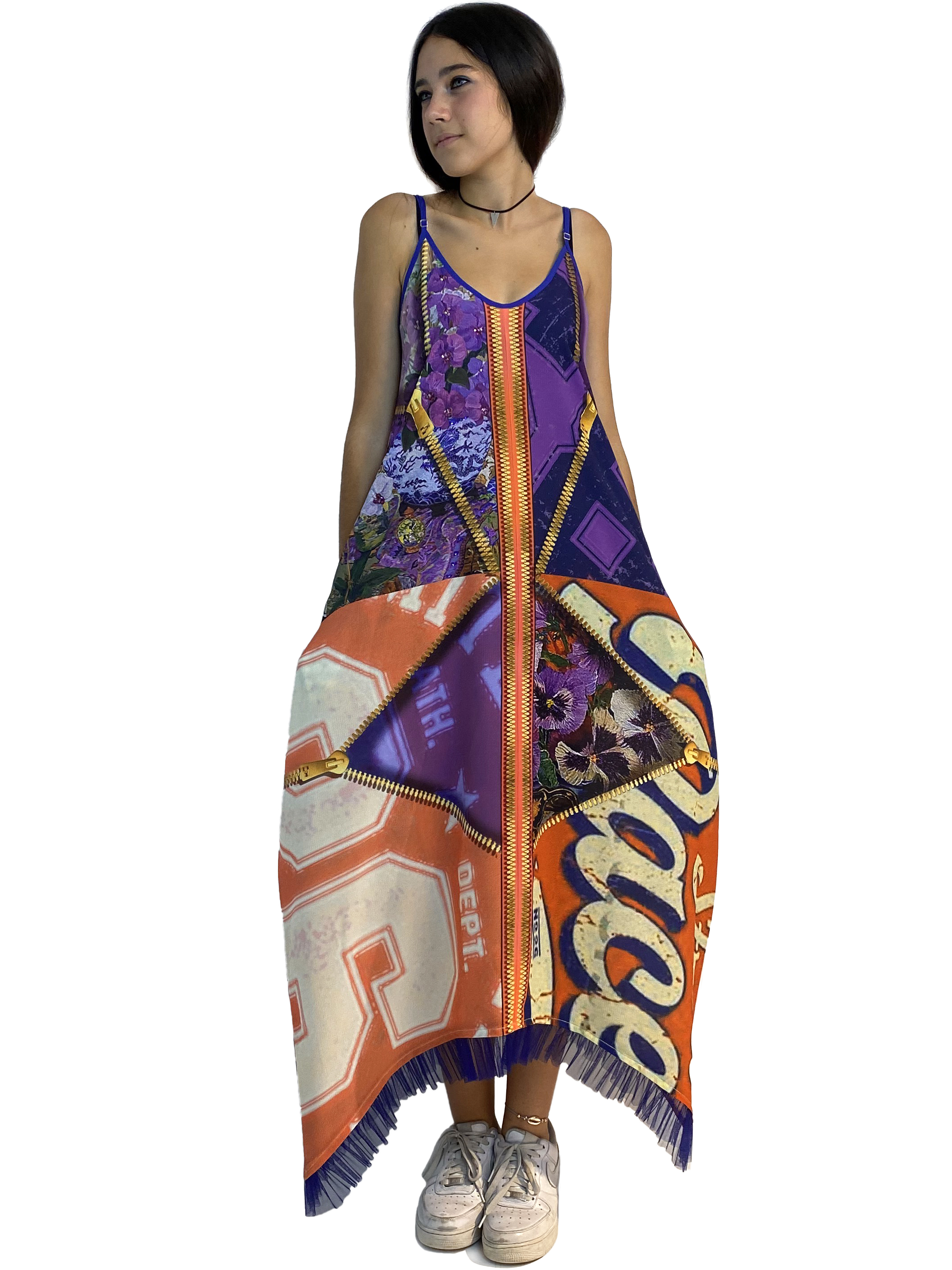 IPNG: Summer In A Flower Illusion V Pocket Maxi Dress IPNG_SIFDVN-052