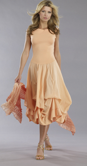 Luna Luz: Sleeveless Tied and Dyed Dress (Ships Immed, 1 Left in Angel Blue!) LL_493T_ANGELBLUE