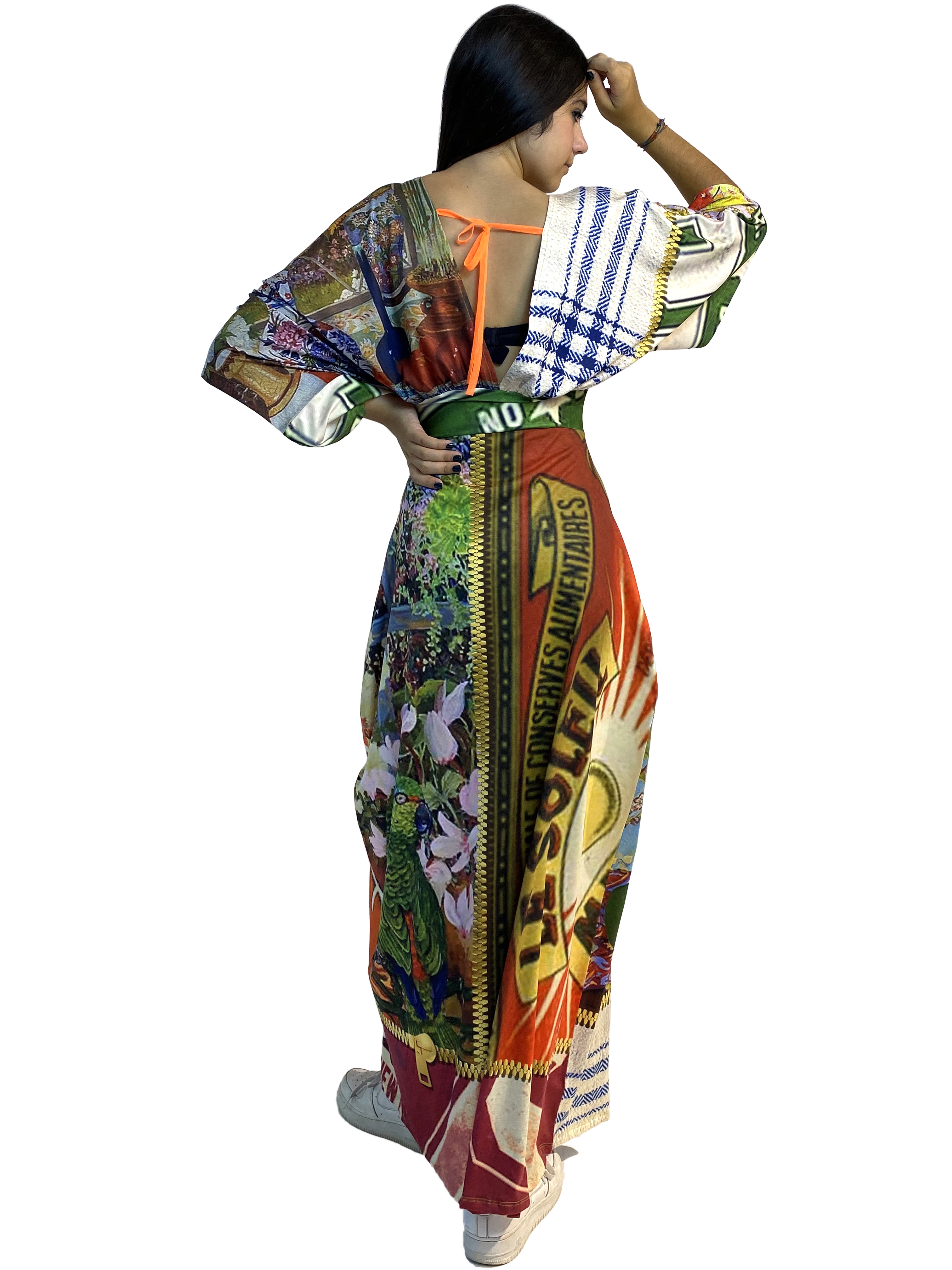 IPNG: Summer In A Flower Illusion Kimono Dress