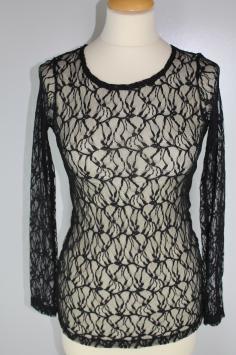Les Fees Du Vent Couture: Flower Lace Chantilly Top SOLD OUT