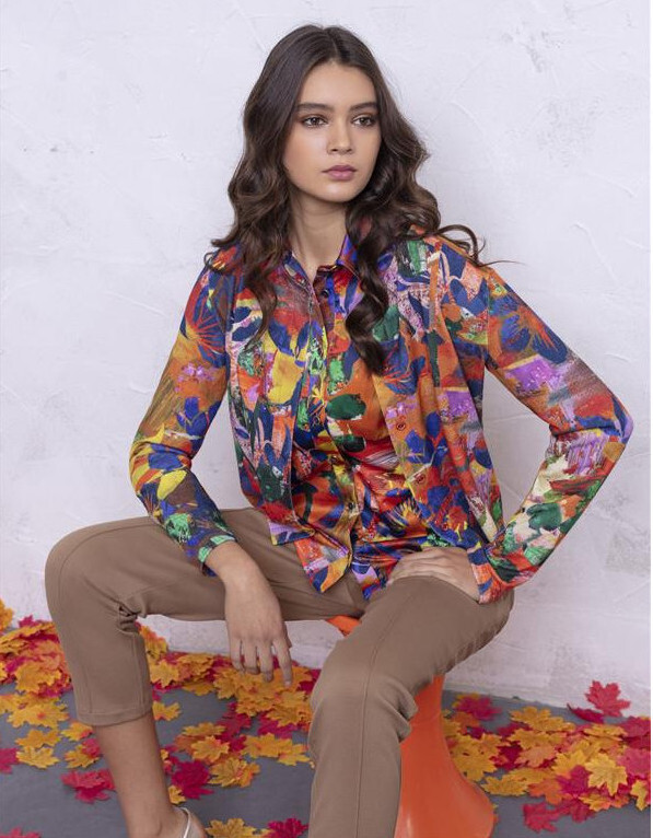 Maloka: Electric Blue Blooms Tricot Cardigan (3 Left!)