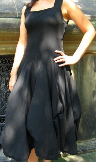 Luna Luz: Romantic Square Neck Tied & Dyed Midi Dress in White (Ships Immed, 1 Left!)