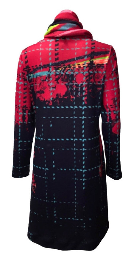 Maloka: Bestie Beauties on a Tweed Canvas Art Sweater Dress