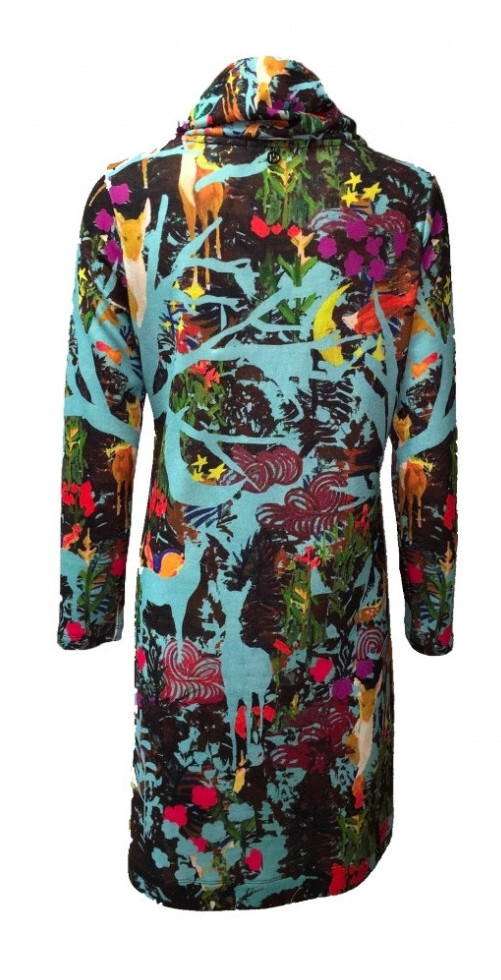 Maloka: Anime Forest Art Sweater Dress