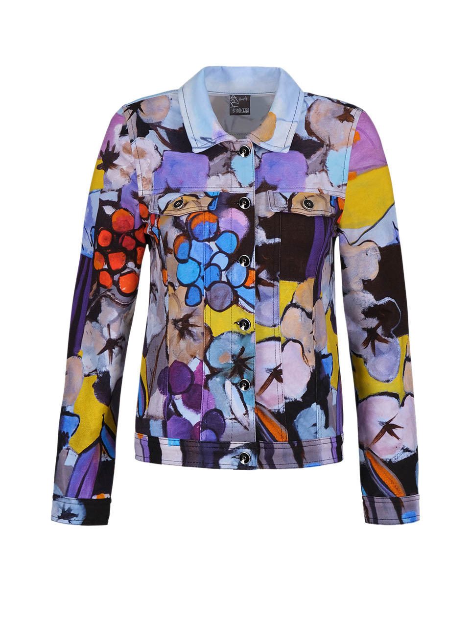 Simply Art Dolcezza: Still Life Abstract Art Soft Denim Jacket Dolcezza_SimplyArt_71648