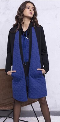 Maloka: Color Contrast Quilted Zip Cape Coat (3 Left!) Maloka: Color Contrast Quilted Zip Cape Coat (3 Left!)