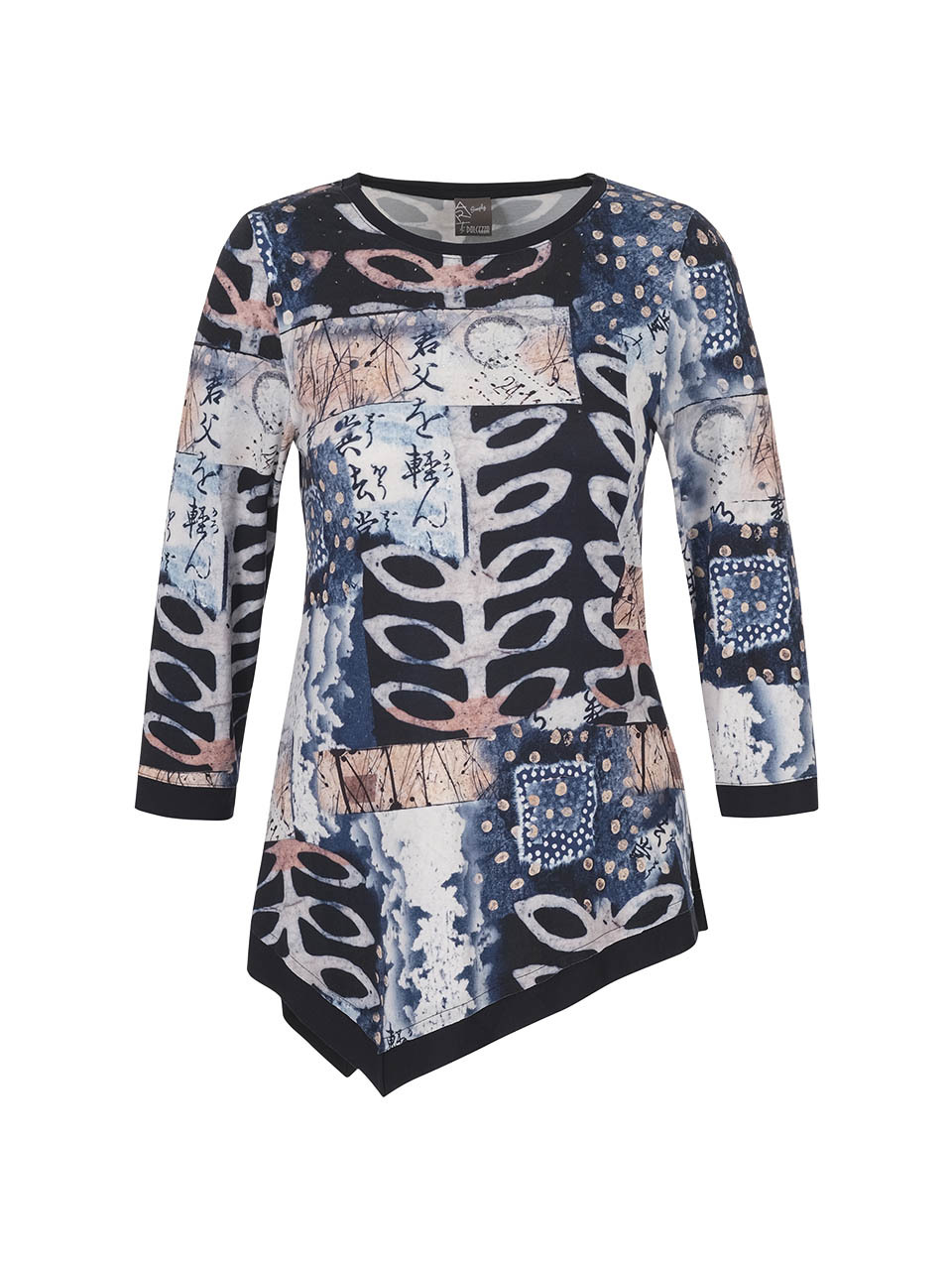 Simply Art Dolcezza: Papers In Color Asymmetrical Art Tunic (Few Left!) Dolcezza_SimplyArt_71731