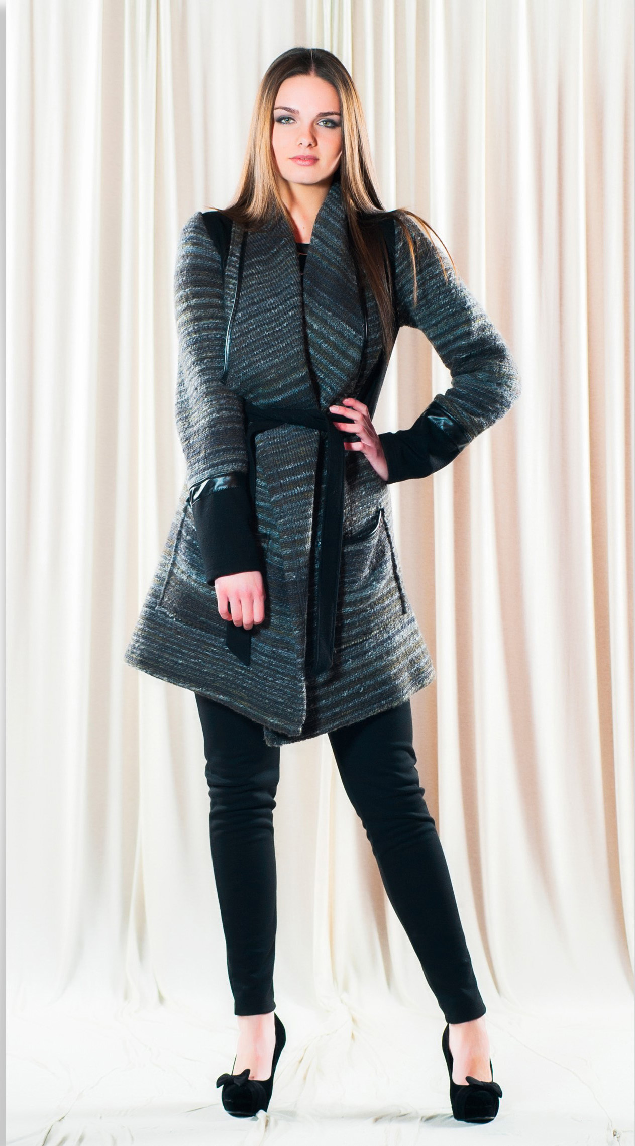 Maloka: Bacari Fleece & Wool Coat MK_BACARI_MANTEAU_N