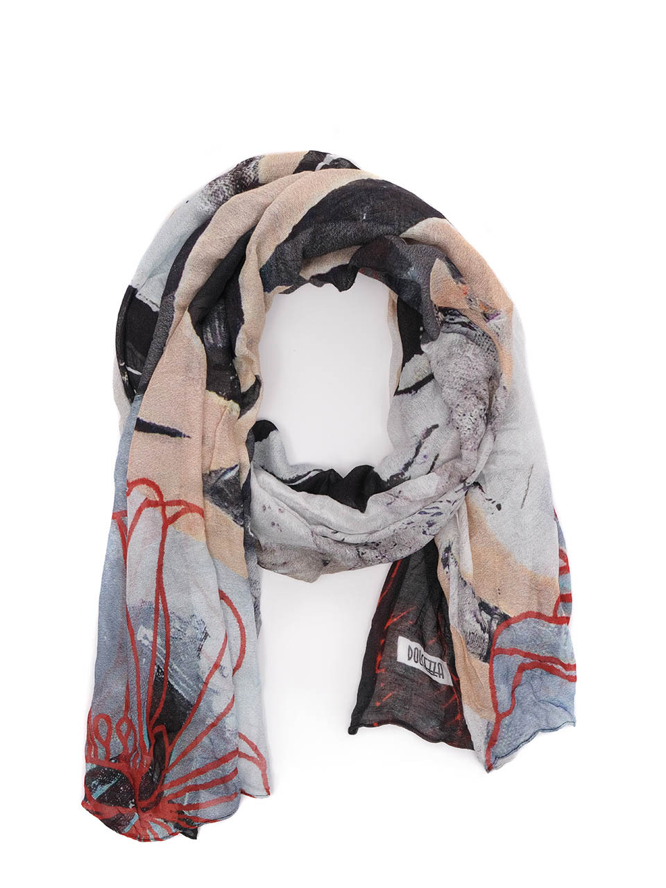 Simply Art Dolcezza: Silent Mood Abstract Art Scarf (1 Left!) Dolcezza_SimplyArt_71913