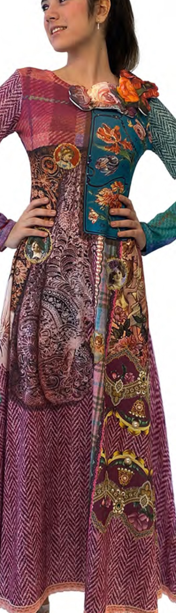 IPNG: Mood Of Flavour Tweed Illusion Cameo Dress
