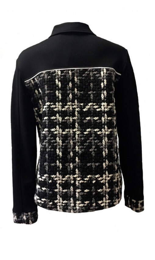 Maloka: The Colors Of Coco Chanel Jacquard Stretch Denim Jacket