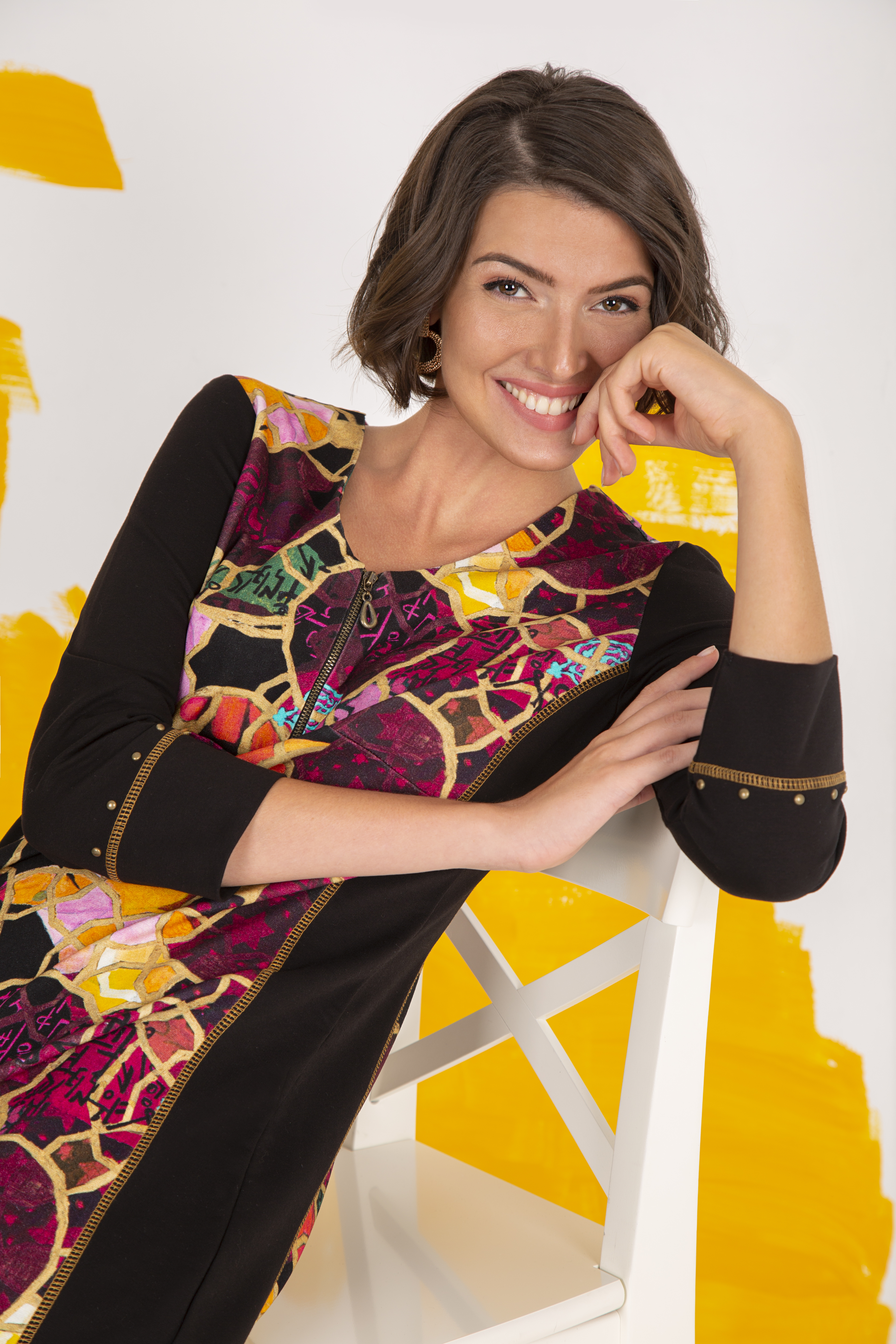 Simply Art Dolcezza: Blessings With Rings Abstract Art Dress