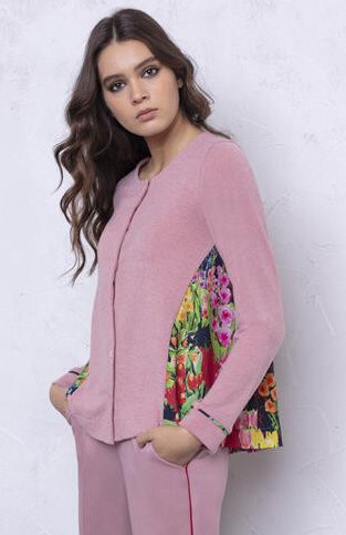 Maloka: Floral Flounce Tricot Sweater Cardigan (2 Left!)