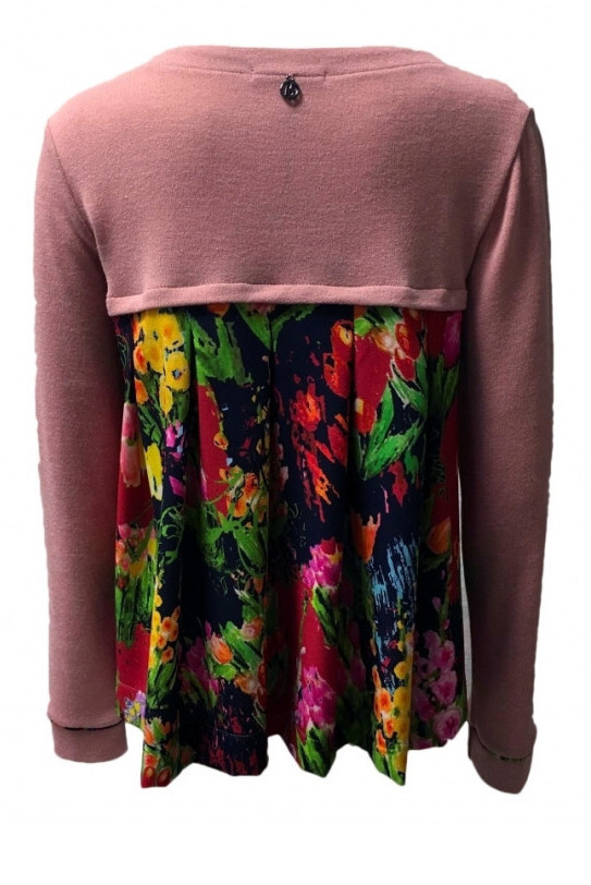 Maloka: Floral Flounce Tricot Sweater Cardigan (2 Left!)