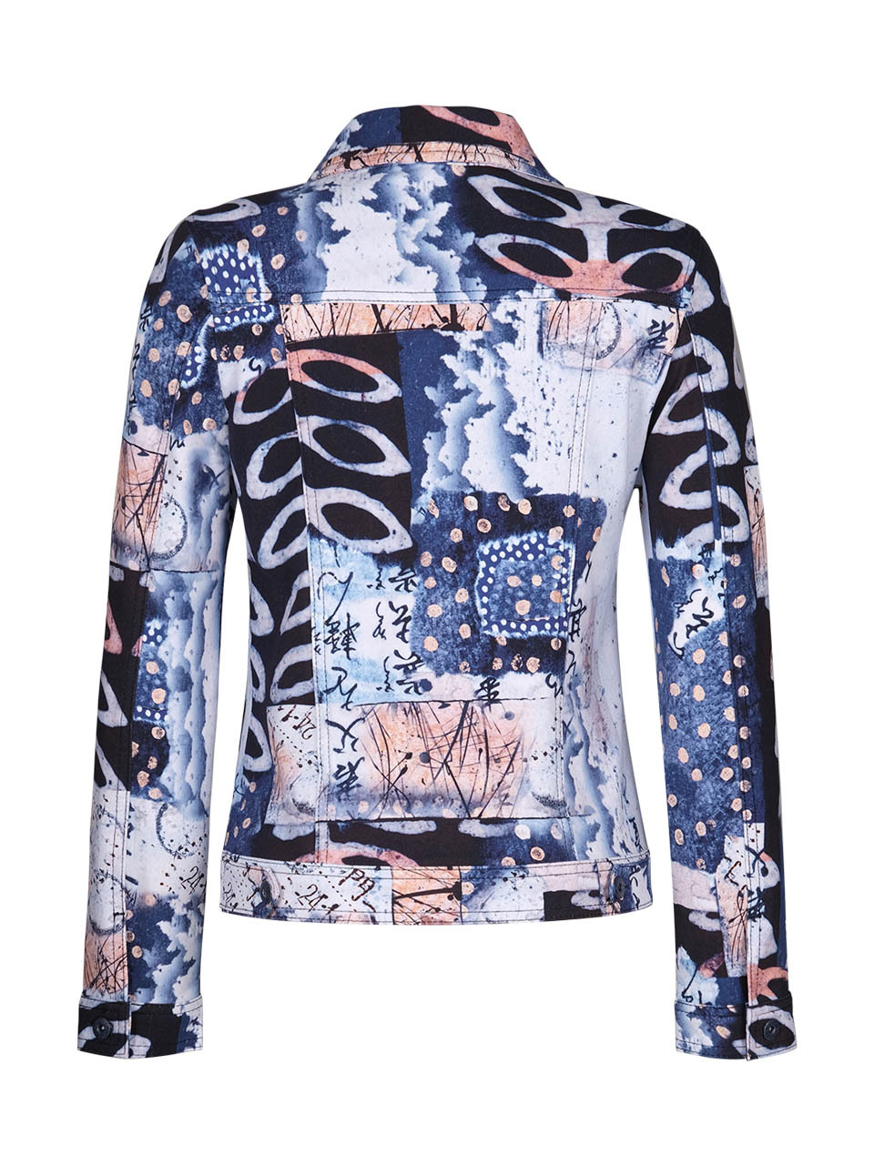 Simply Art Dolcezza: Papers In Color Abstract Art Soft Denim Jacket