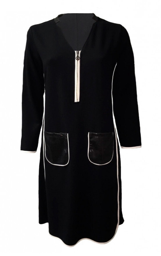 Maloka: Sexy Sketch Little Black Pocket Dress SOLD OUT