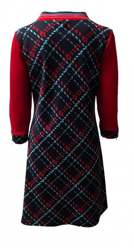 Maloka: Jacquard Tartan Flared Dress (2 Left!)