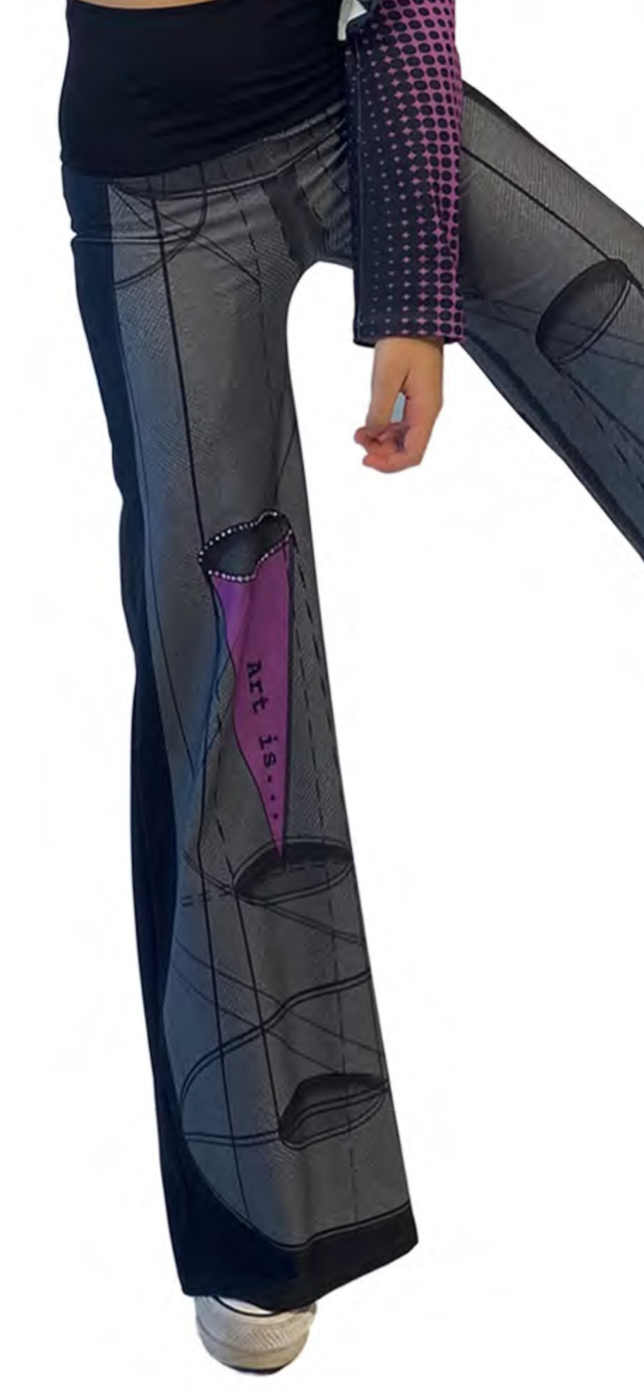IPNG: Art Is My Body In Rhythm Illusion Comfort Pants