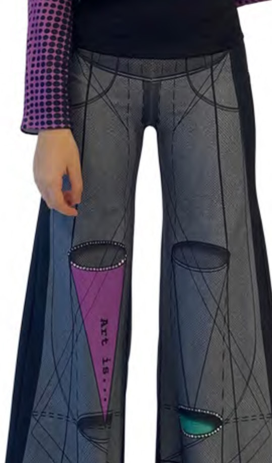 IPNG: Art Is My Body In Rhythm Illusion Comfort Pants