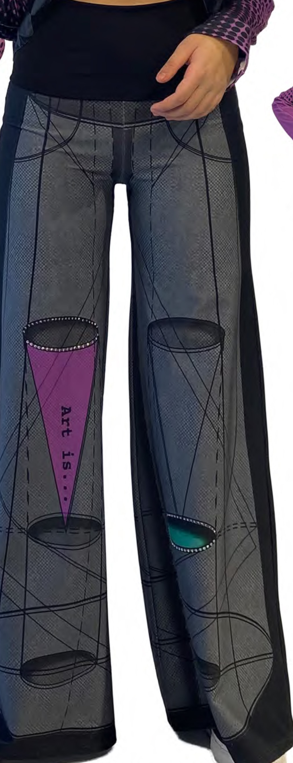 IPNG: Art Is My Body In Rhythm Illusion Comfort Pants