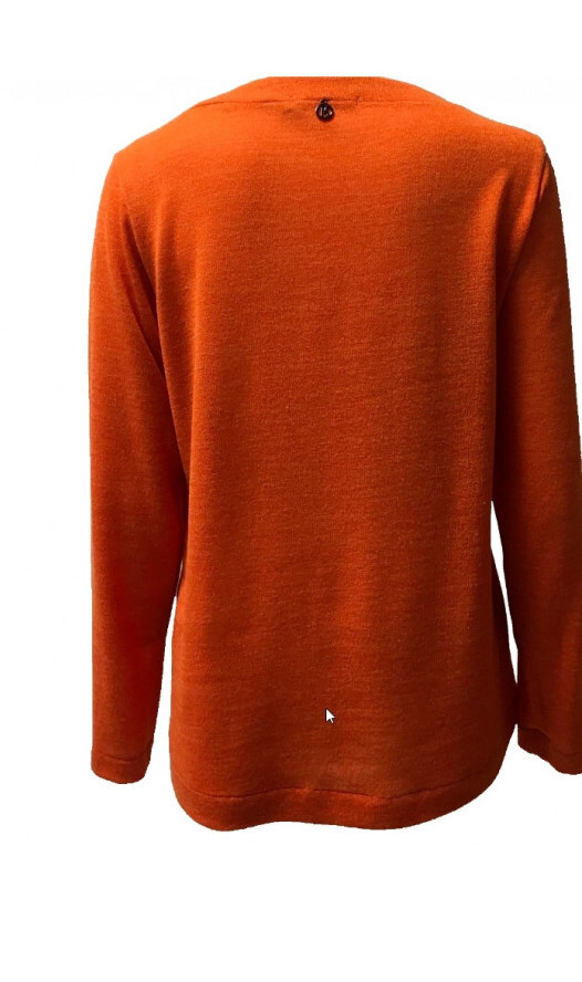 Maloka: Electric Blue Blooms Flared Contrast Sweater SOLD OUT
