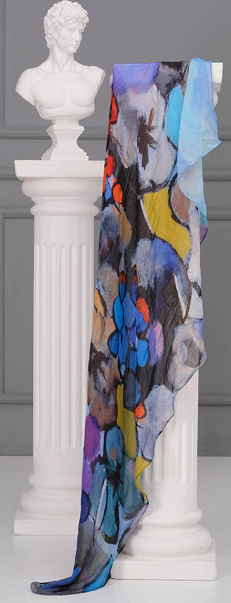 Simply Art Dolcezza: Still Life Abstract Art Scarf (2 Left!) Dolcezza_SimplyArt_71905