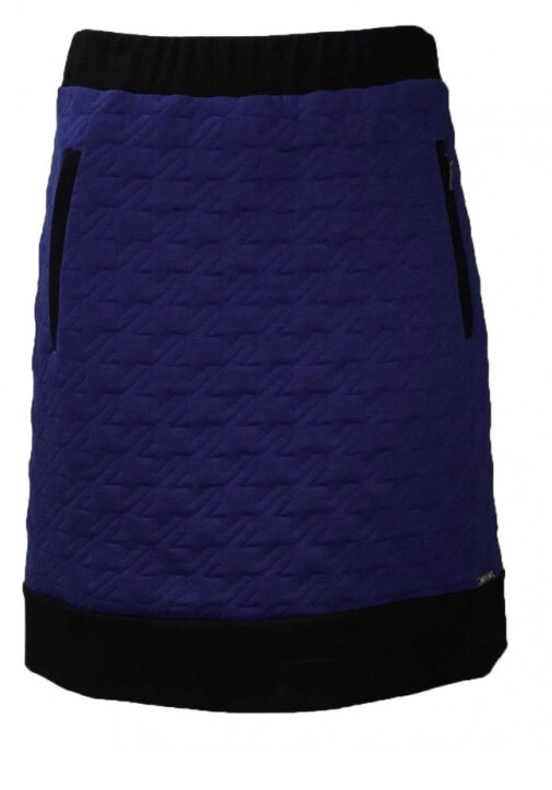 Maloka: Color Contrast Quilted Skirt MK_MAESIE