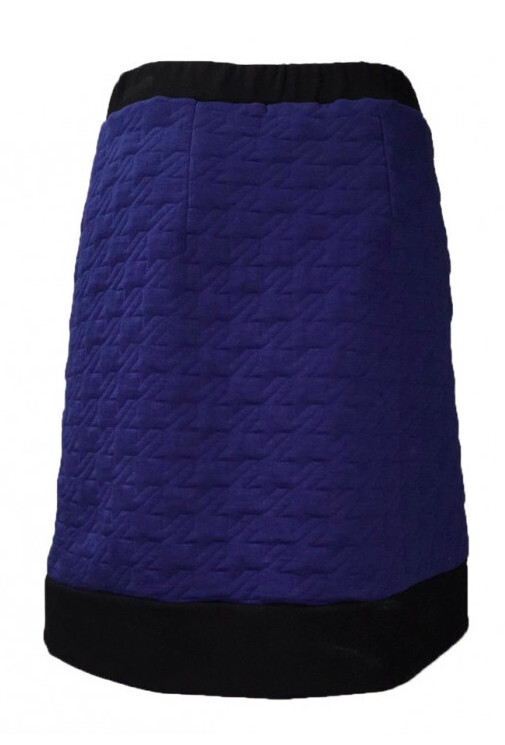 Maloka: Color Contrast Quilted Skirt