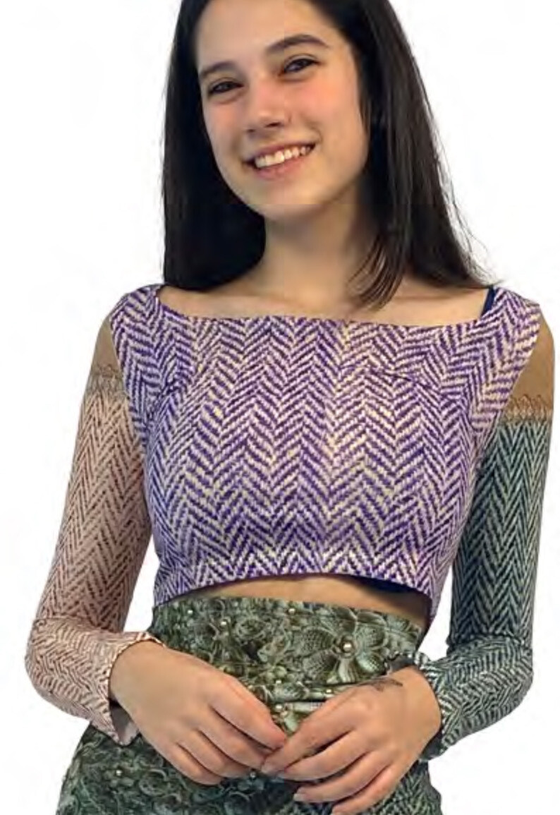 IPNG: Mood Flavour Tweed Illusion Mini Shirt (Comes In 2 Lengths!)