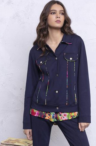 Maloka: Fancy Floral Ribboned Soft Denim Jacket (Few Left!)