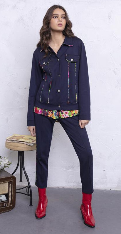 Maloka: Fancy Floral Ribboned Soft Denim Jacket (Few Left!)