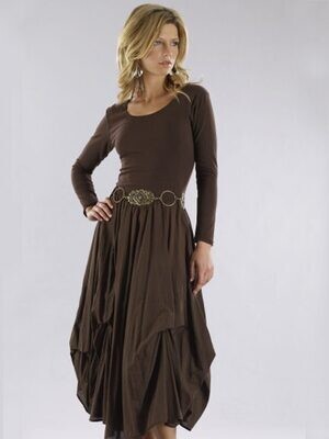 Luna Luz: Tied &amp; Dyed Long Sleeve Dress