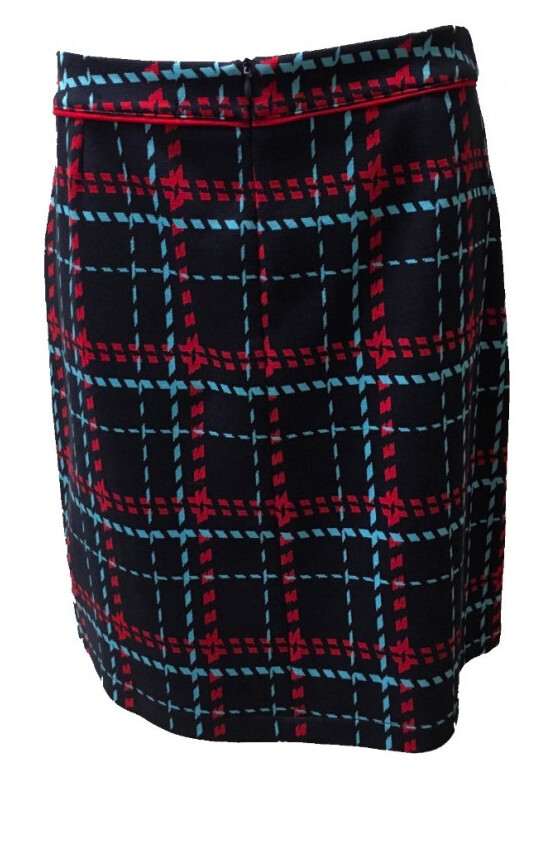 Maloka: Comfy Jacquard Tartan Pocket Skirt (1 Left!)