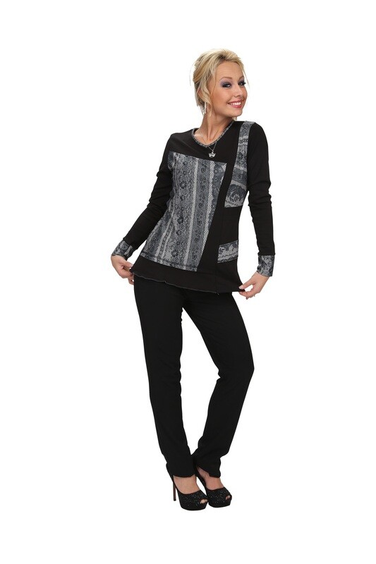 S'Quise Paris: Rosette Patchwork Top