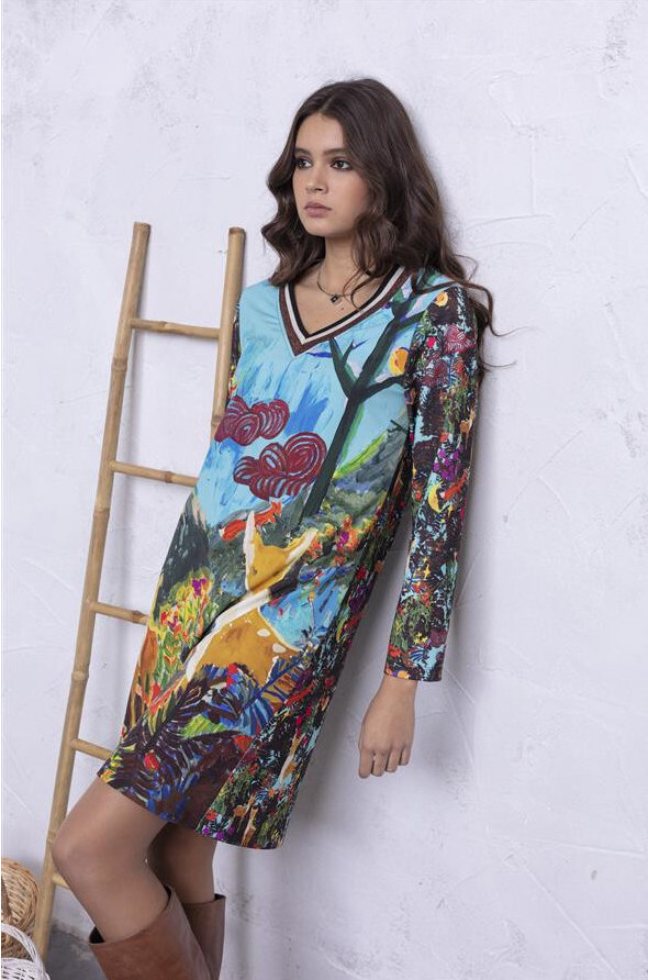 Maloka: Anime Forest Art Dress/Tunic (1 Left!) MK_FLOY