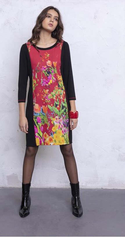 Maloka: Belle Epoque Art Color Block Dress/Tunic SOLD OUT MK_ELAINA