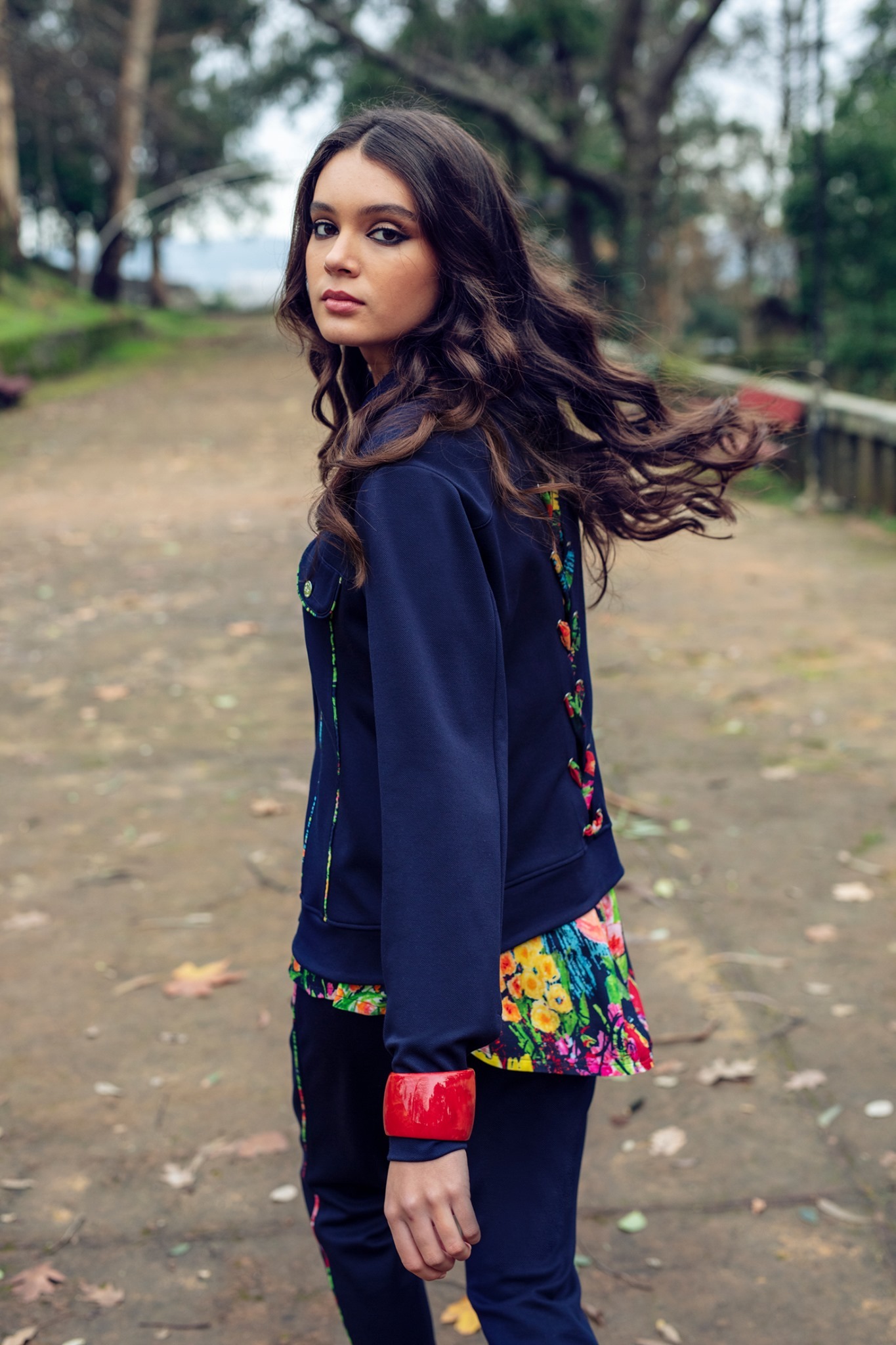 Maloka: Fancy Floral Ribboned Soft Denim Jacket (Few Left!)
