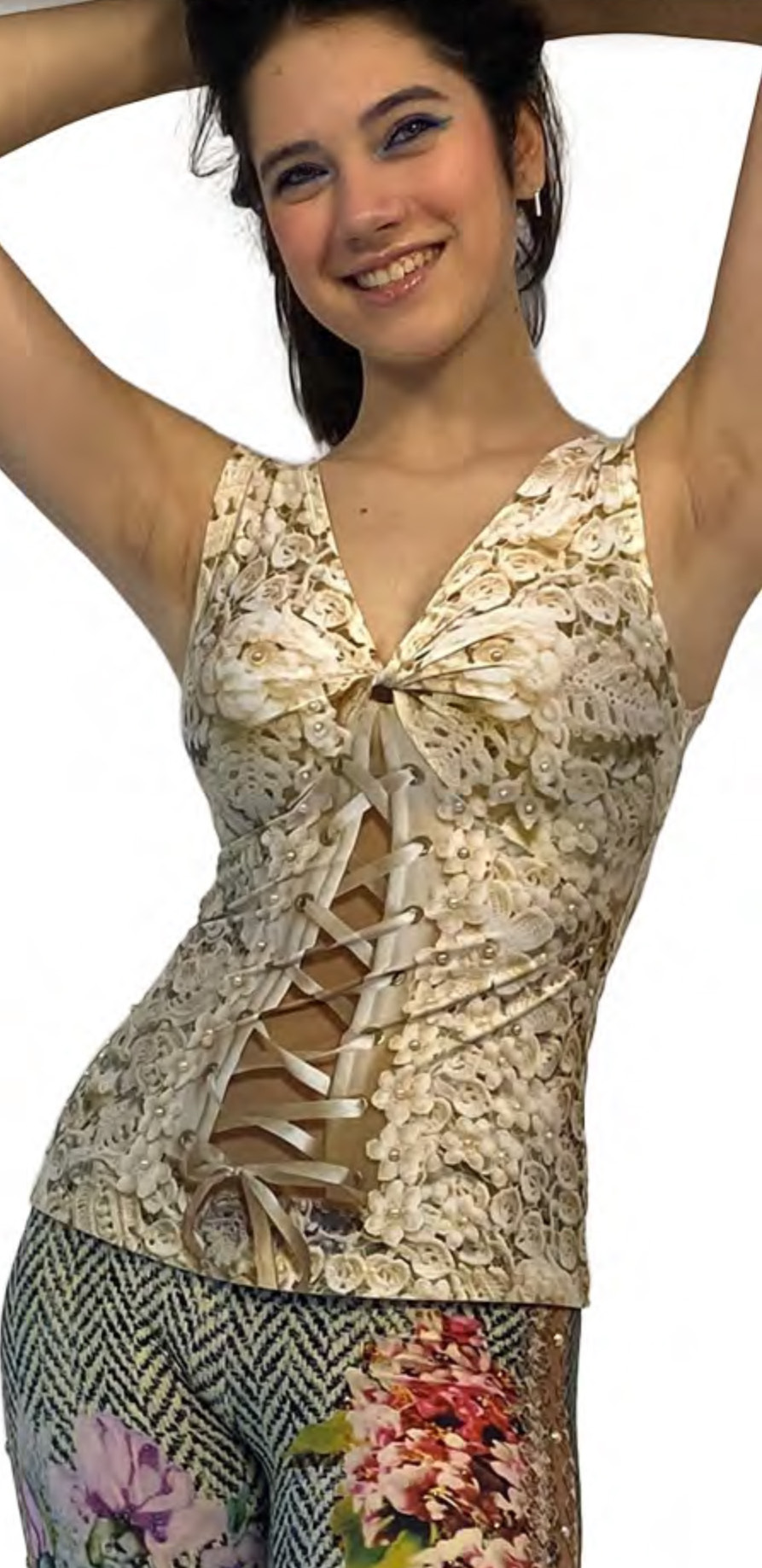 IPNG: Mood Flavour Petal Corset Illusion Blouse
