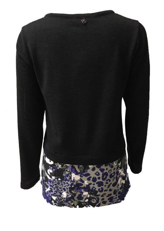 Maloka: Wild By Nature Mixed Media Flared Sweater (1 Left!)