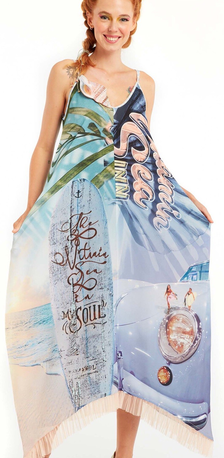 IPNG: Vitamin Sea V-Cut Pocket Maxi Dress