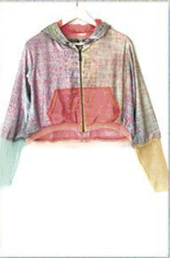 IPNG: Royal Summer Stamp Contrast Illusion Hoodie Jacket (Most Ship Immed!)