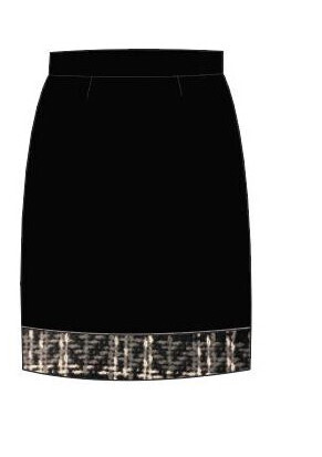Maloka: The Colors Of Coco Chanel Jacquard Hem Mini Skirt