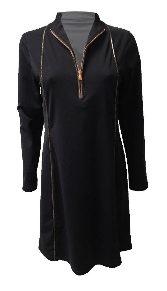 Maloka: Crazy Comfy Colorado Zip Dress/Tunic (1 Left in Black!) MK_KAMERON_NOIR1