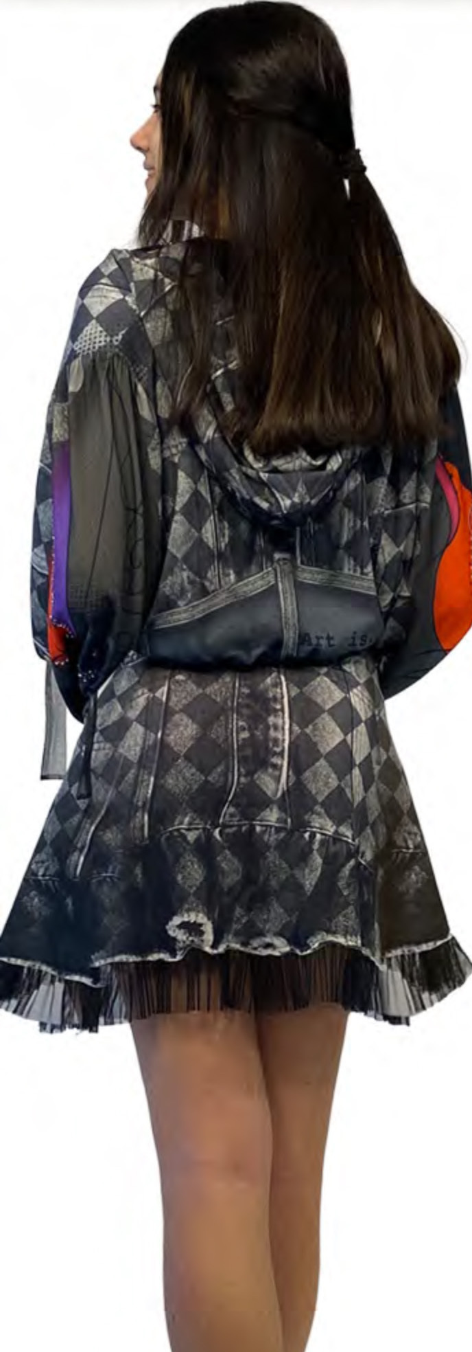 IPNG: Art Is My Body In Rhythm Illusion Hoodie Jacket (Some Ship Immed, Comes In 2 Lengths!)